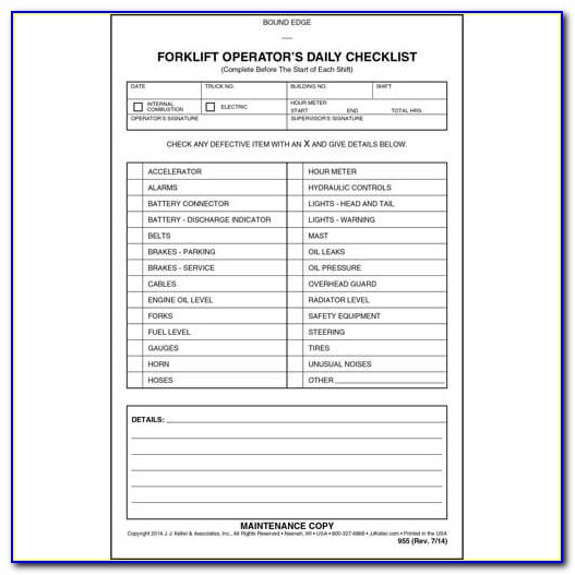 Forklift Truck Certificate Templates