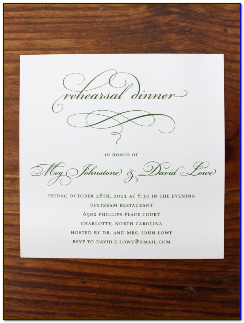 Formal Dining Invitation Design