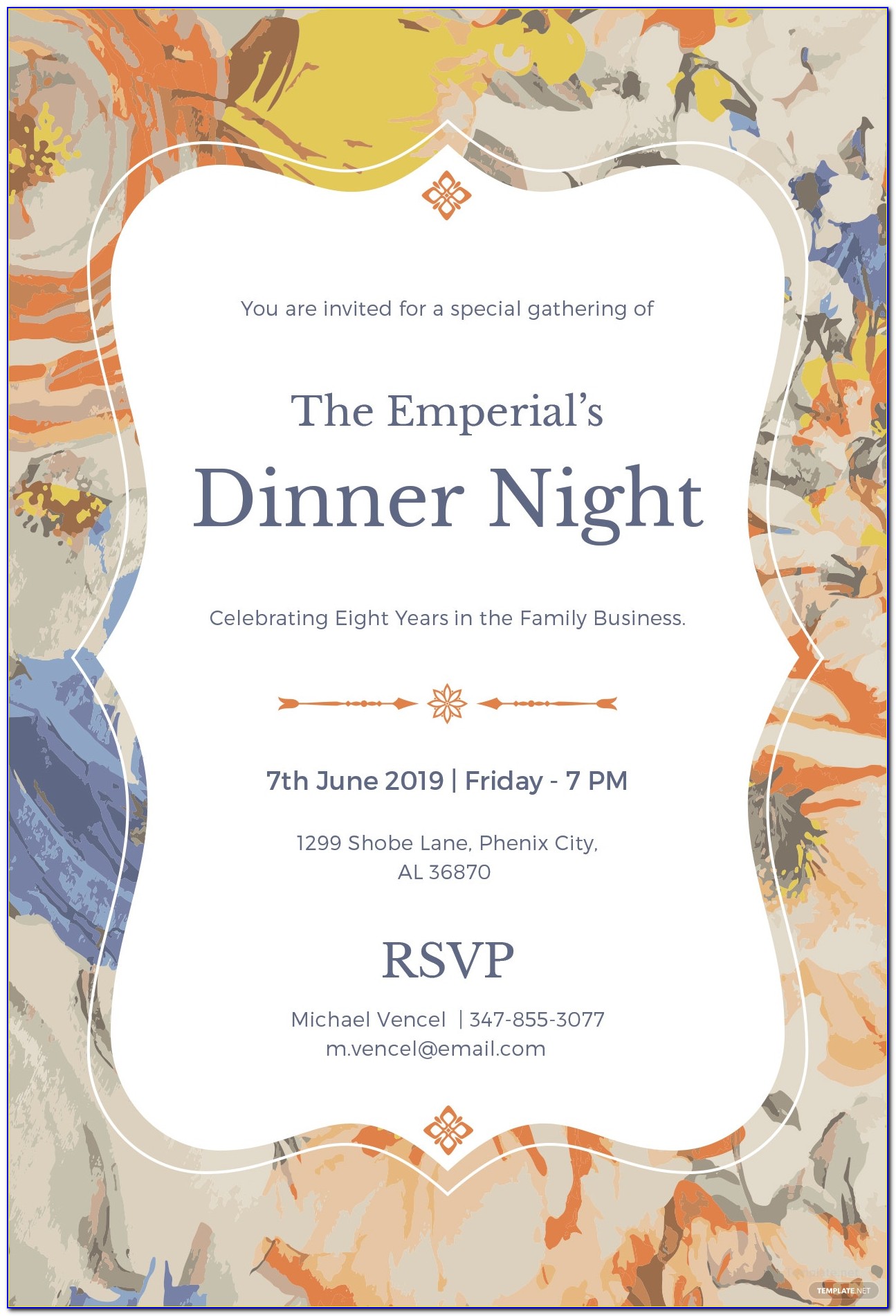 Formal Dinner Invitation Designs