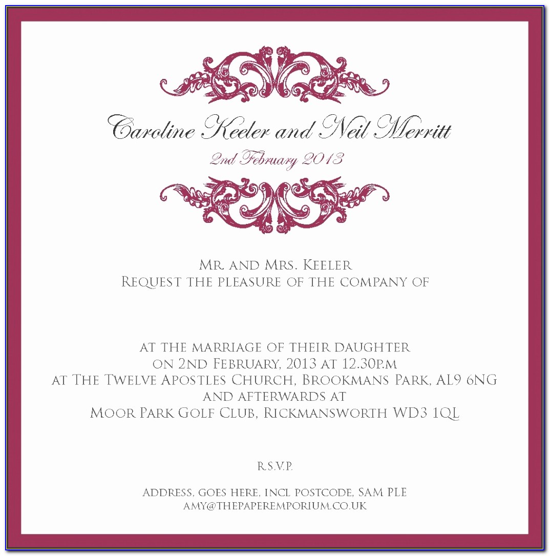 Formal Dinner Invitation Email Template