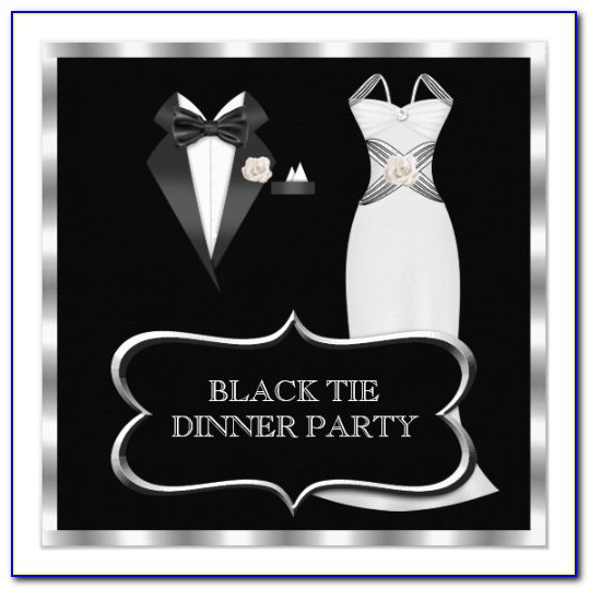 Formal Dinner Party Invitation Template