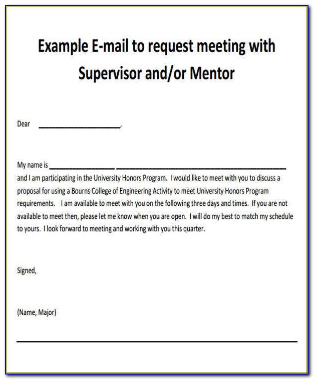 Formal Meeting Invitation Email Template
