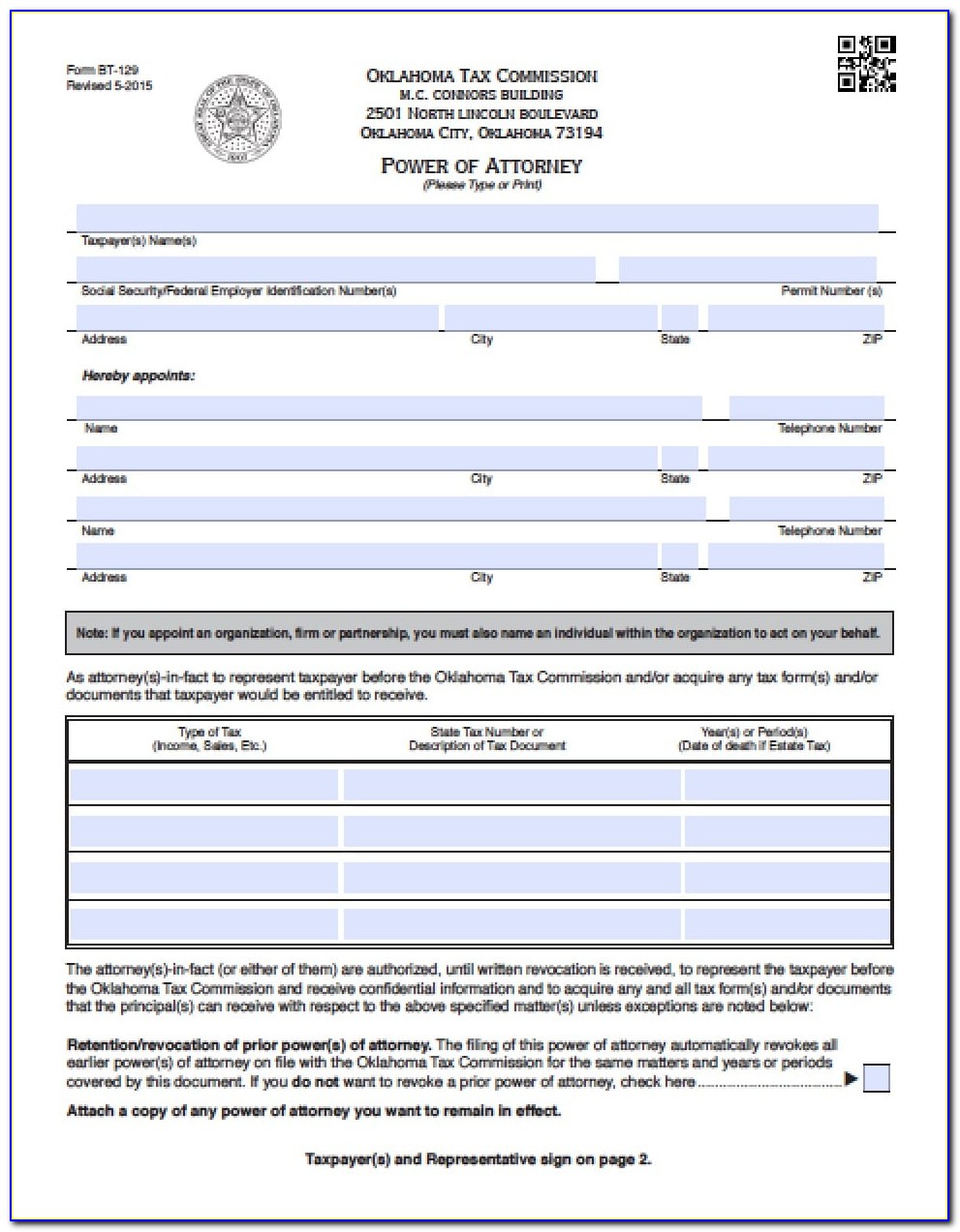 Forms For Power Of Attorney In Arkansas