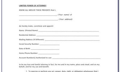 Forms For Power Of Attorney In Illinois