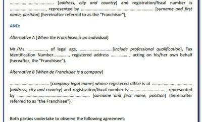 Franchise Agreement Sample In India Pdf