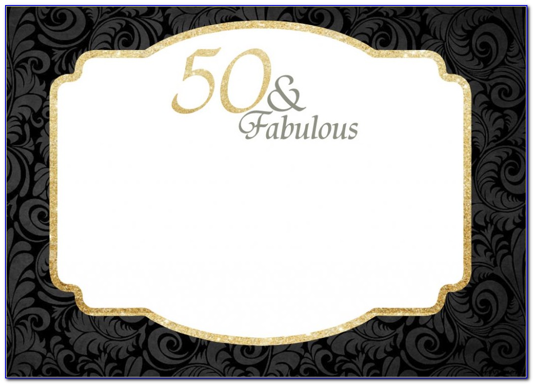 Free 50th Birthday Invitation Templates For Adults