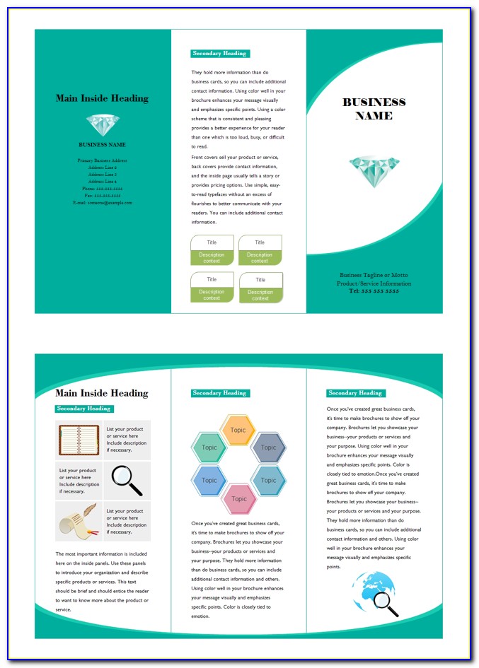 Free Advertising Pamphlet Template