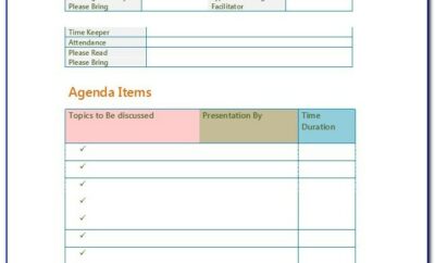 Free Agenda Template For Word