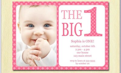 Free Baby's 1st Birthday Invitation Templates