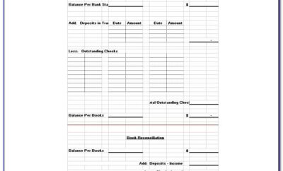 Free Bank Reconciliation Template Uk