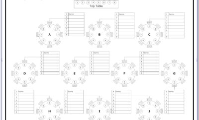 Free Banquet Seating Chart Template