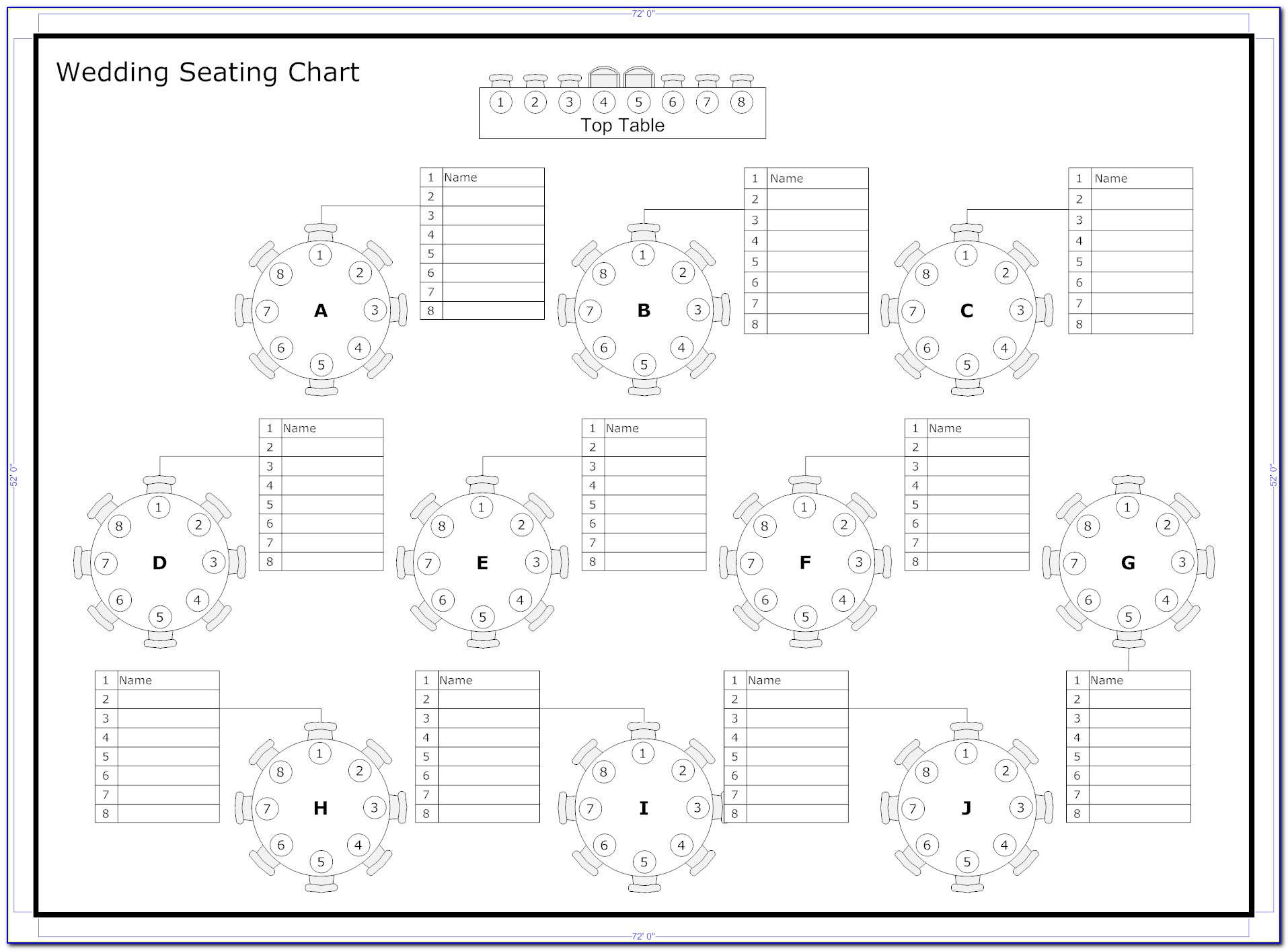 Free Banquet Seating Chart Template