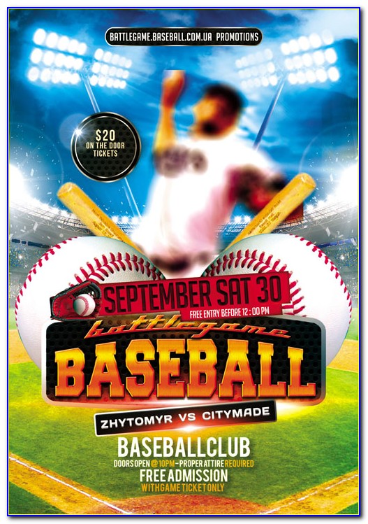 Free Baseball Banner Template