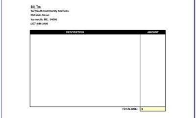 Free Basic Blank Invoice Template