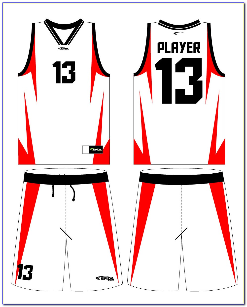 Free Basketball Uniform Design Template