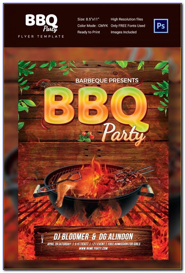 Free Bbq Flyer Template Publisher