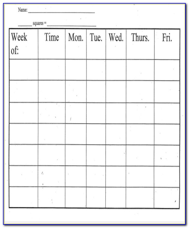 Free Behavior Chart Template For Parents