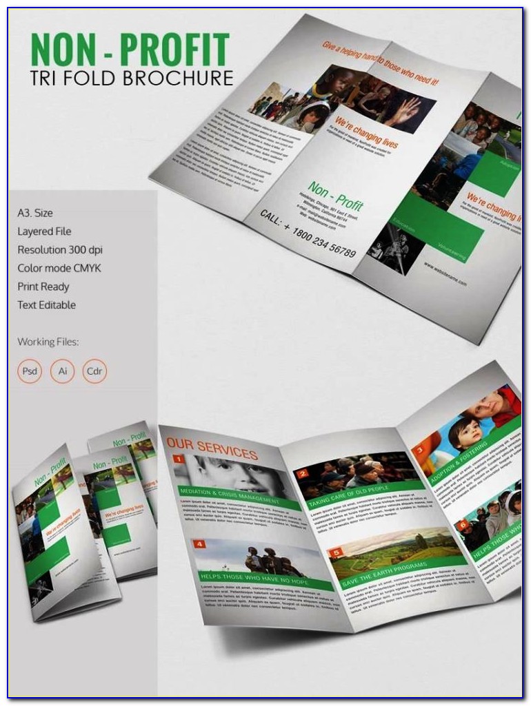 Free Bi Fold Brochure Template Word