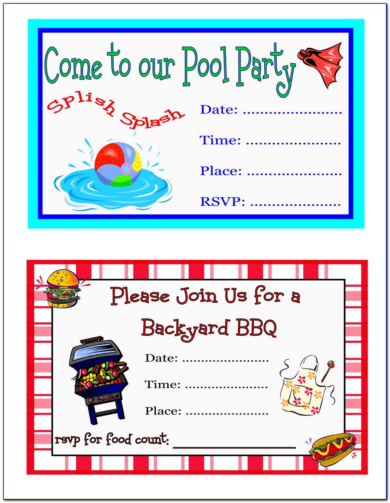 Free Birthday Party Invitation Templates For Adults