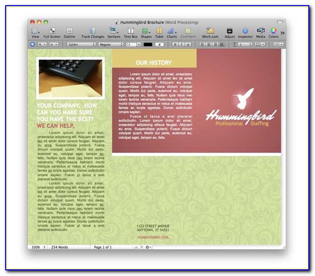 Free Brochure Template Download For Microsoft Word