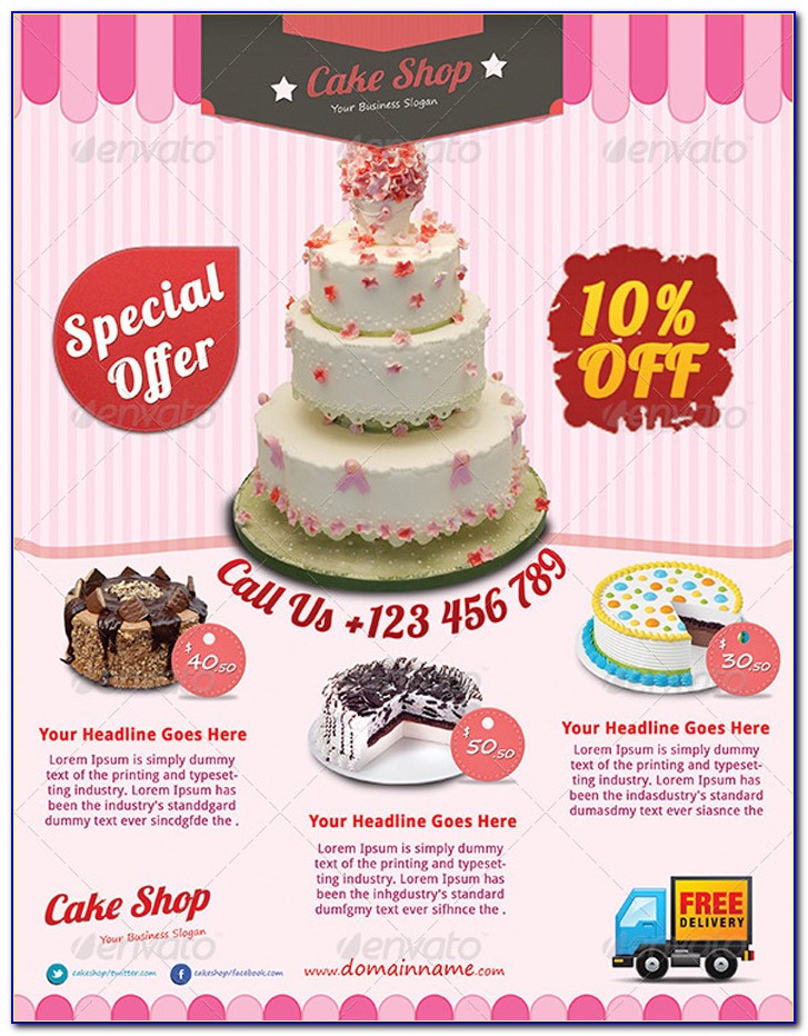 Free Cake Website Template Download