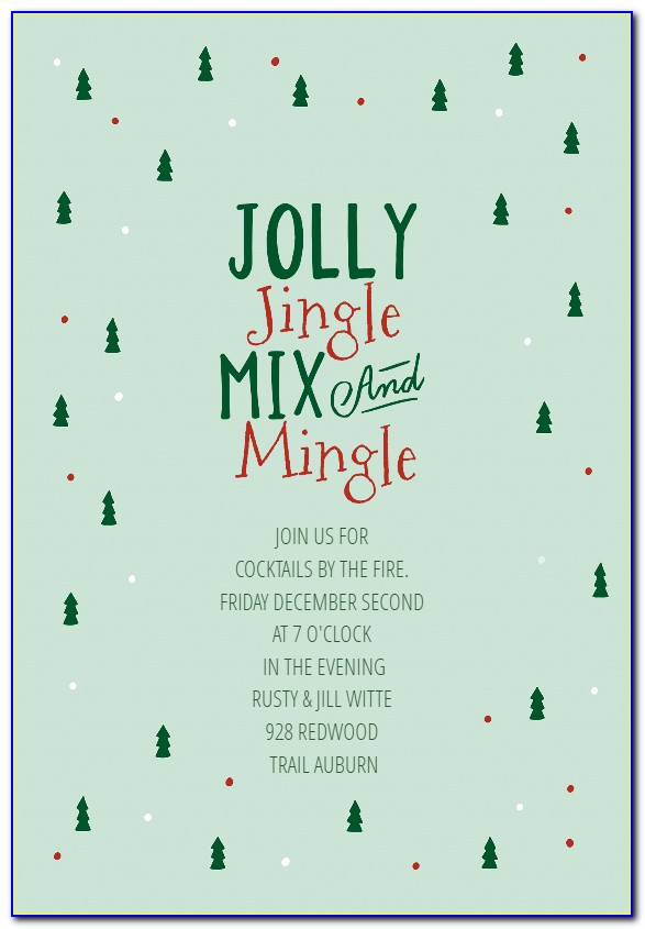 Free Christmas Party Invitation Templates For Word