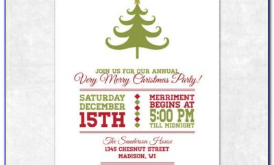 Free Christmas Party Invitation Templates Printable