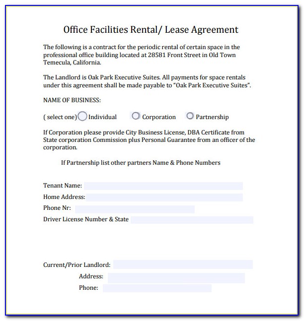 Free Commercial Lease Agreements