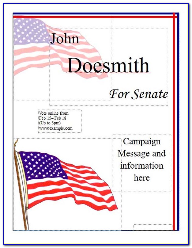 Free Election Poster Template Microsoft Word