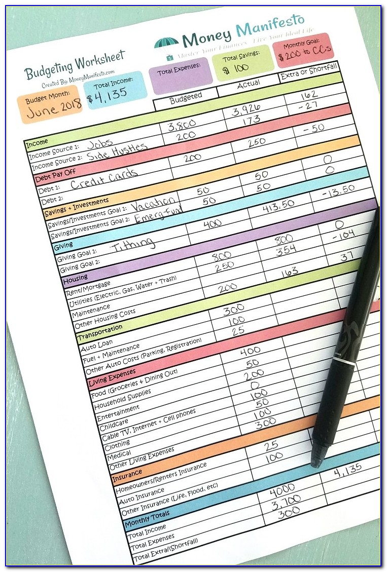 Free Excel Budget Sheet Template