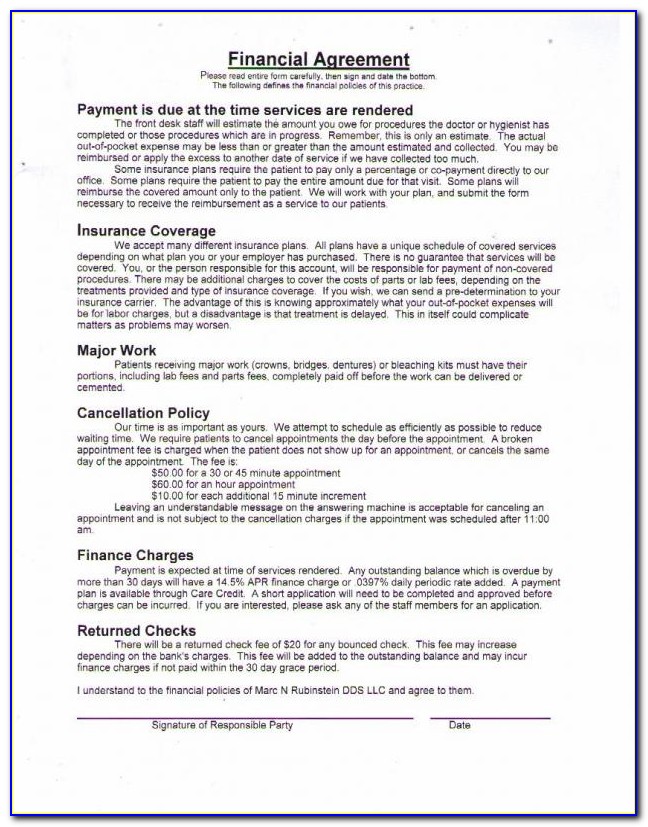 Free Financial Agreement Template Uk