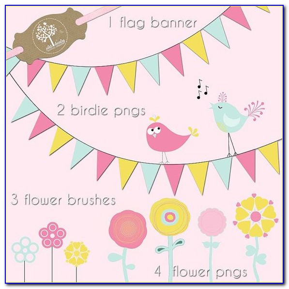 Free Pennant Banner Template Photoshop