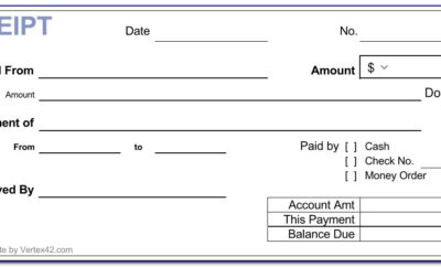 Free Simple Cash Receipt Form