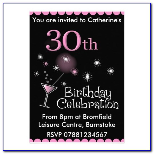 Free Surprise 30th Birthday Invitation Templates