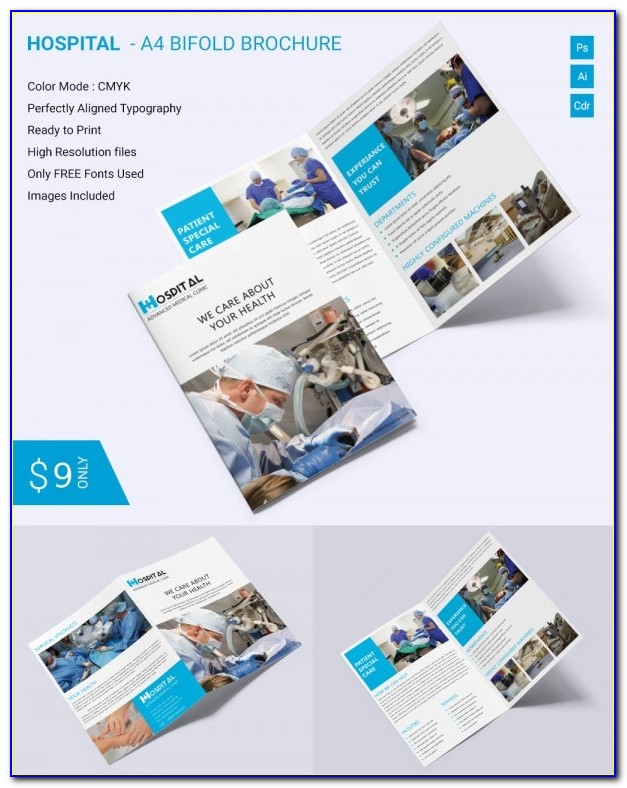 Free Two Fold Brochure Template Word