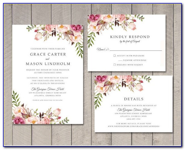 Free Wedding Invitations Template Download