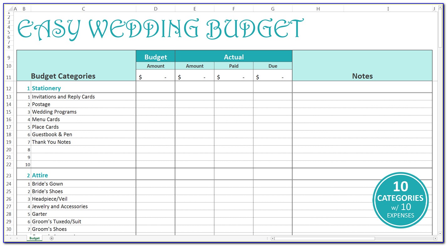 Household Expenses Spreadsheet Template Excel