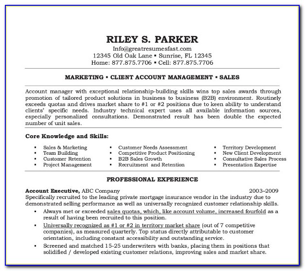 Hr Executive Resume In Word Format Download