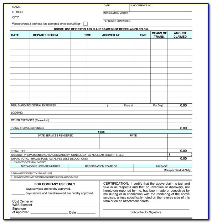 Monthly Invoice Template Excel