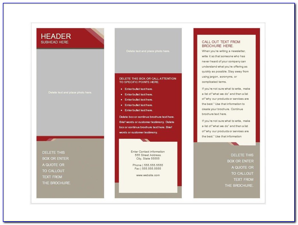 Psd Brochure Layout Free Download