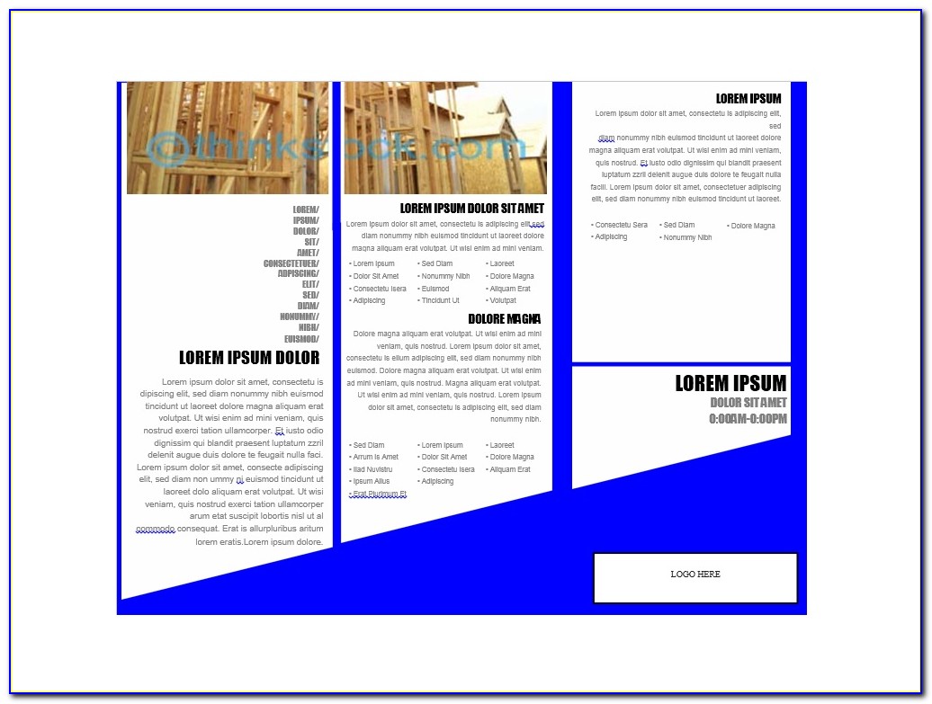 Tri Fold Brochure Layout Free Download