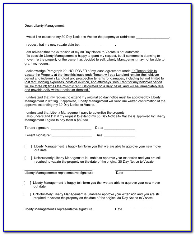 30 Day Eviction Notice Form California
