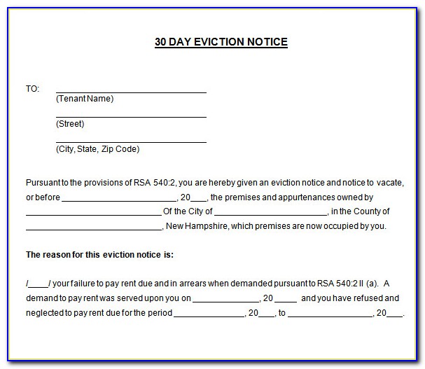 Eviction Notice Template Maryland