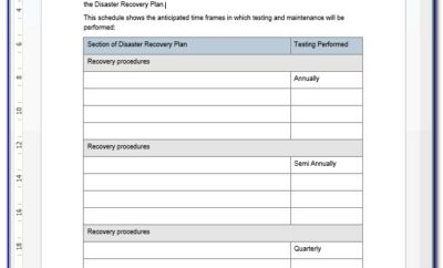 Business Disaster Recovery Plan Template Uk