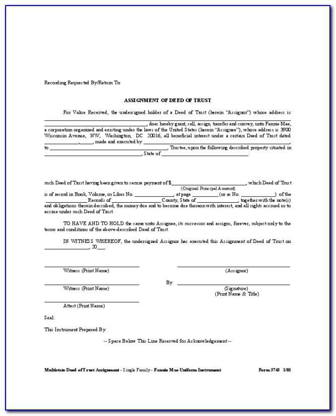 Chicago Title Deed Of Trust Forms California