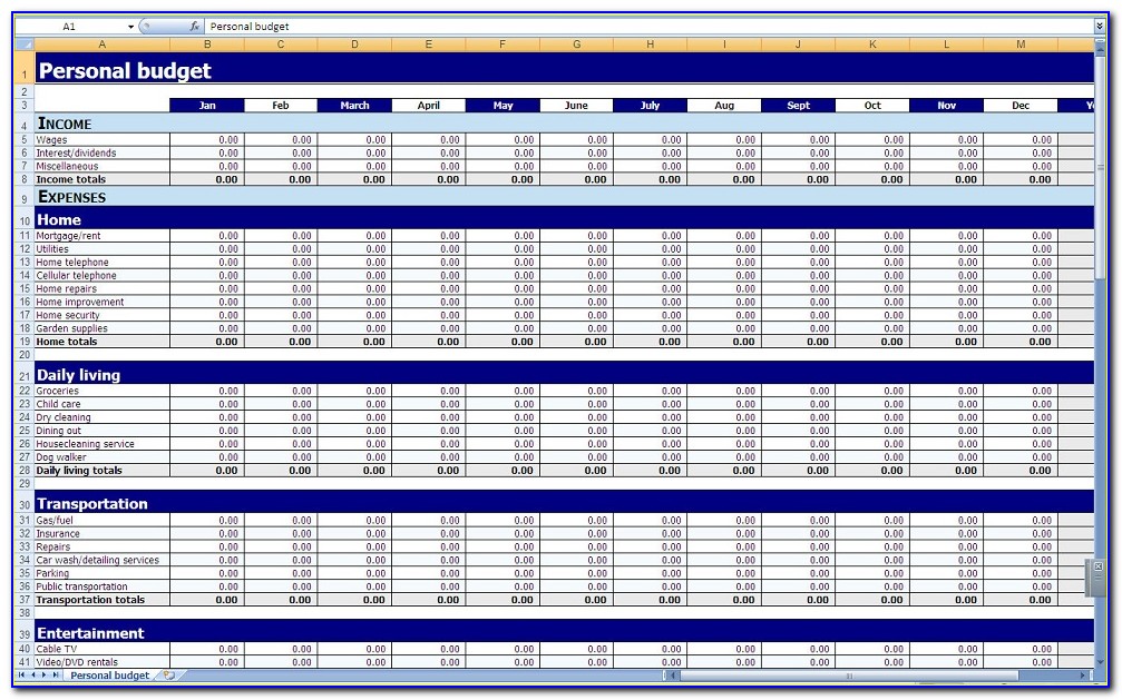 Daily Site Expenses Format In Excel