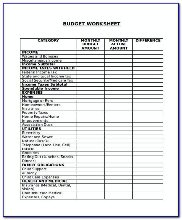 Daycare Business Budget Template