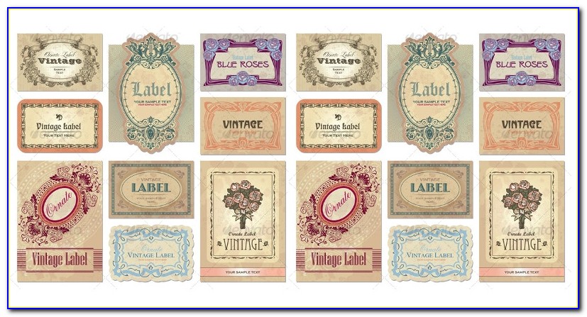 Decorative Mailing Labels Template