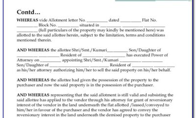 Deed Of Conveyance Sample Template