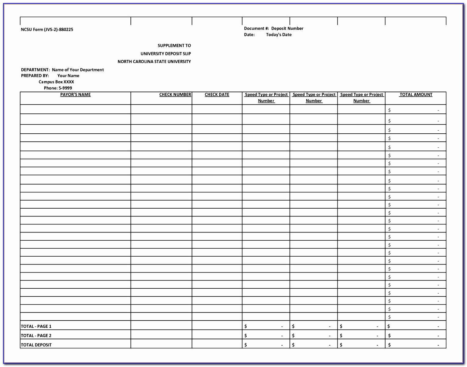Deposit Payment Invoice Template